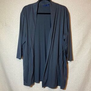 Great Northwest Indigo Cardigan Gray Size 2X